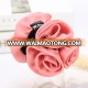 Rose Flowers Black Plastic Teeth Hair Jaw Claw Clips Exquisite Elegant Headwear For Women Hair Accessories